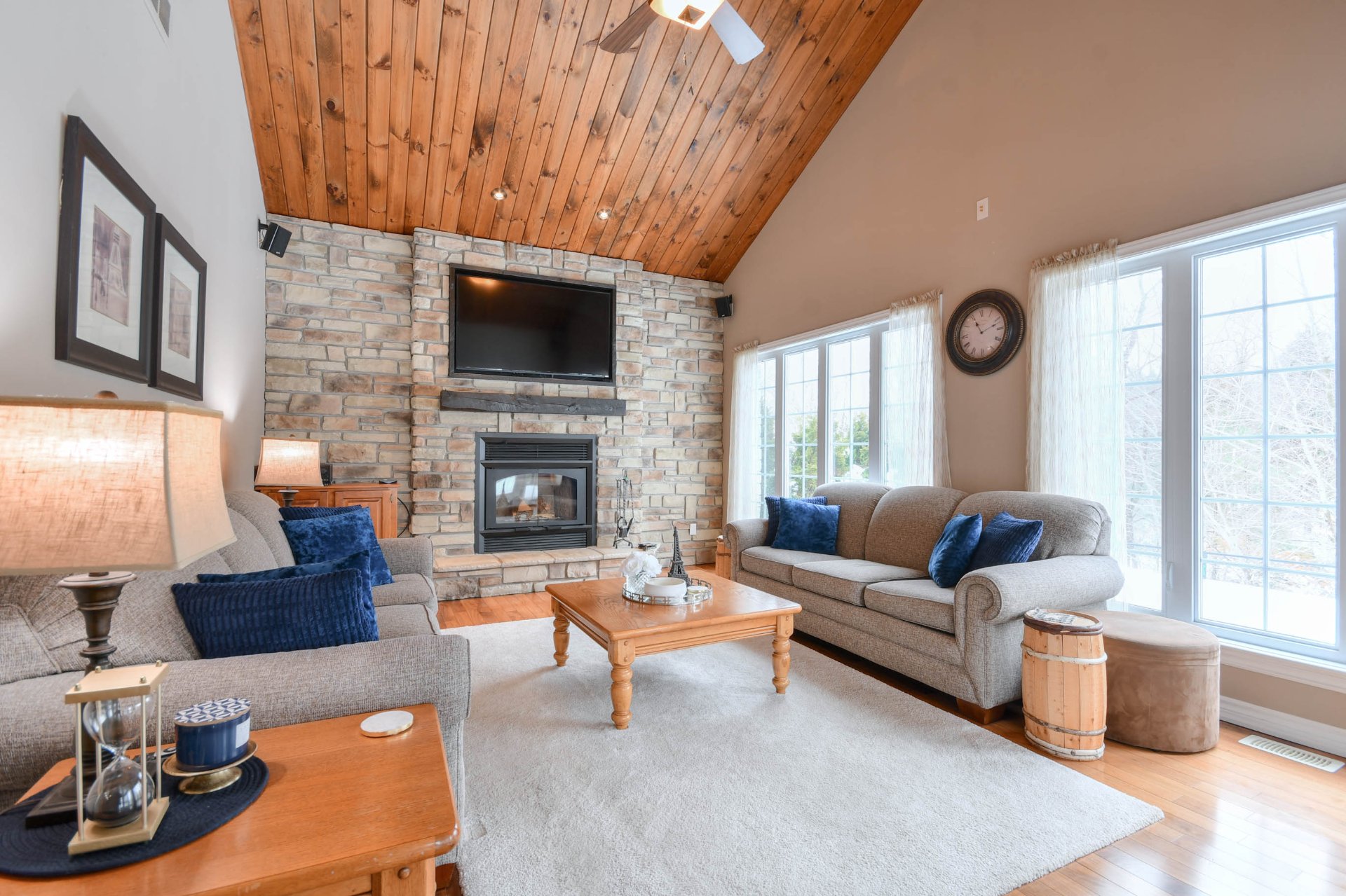 Salon - Plafond cathédrale