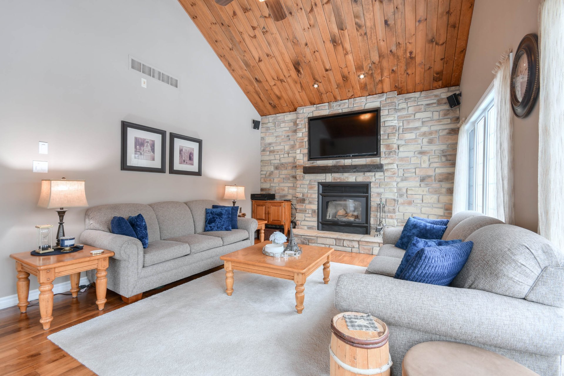 Salon - Plafond cathédrale