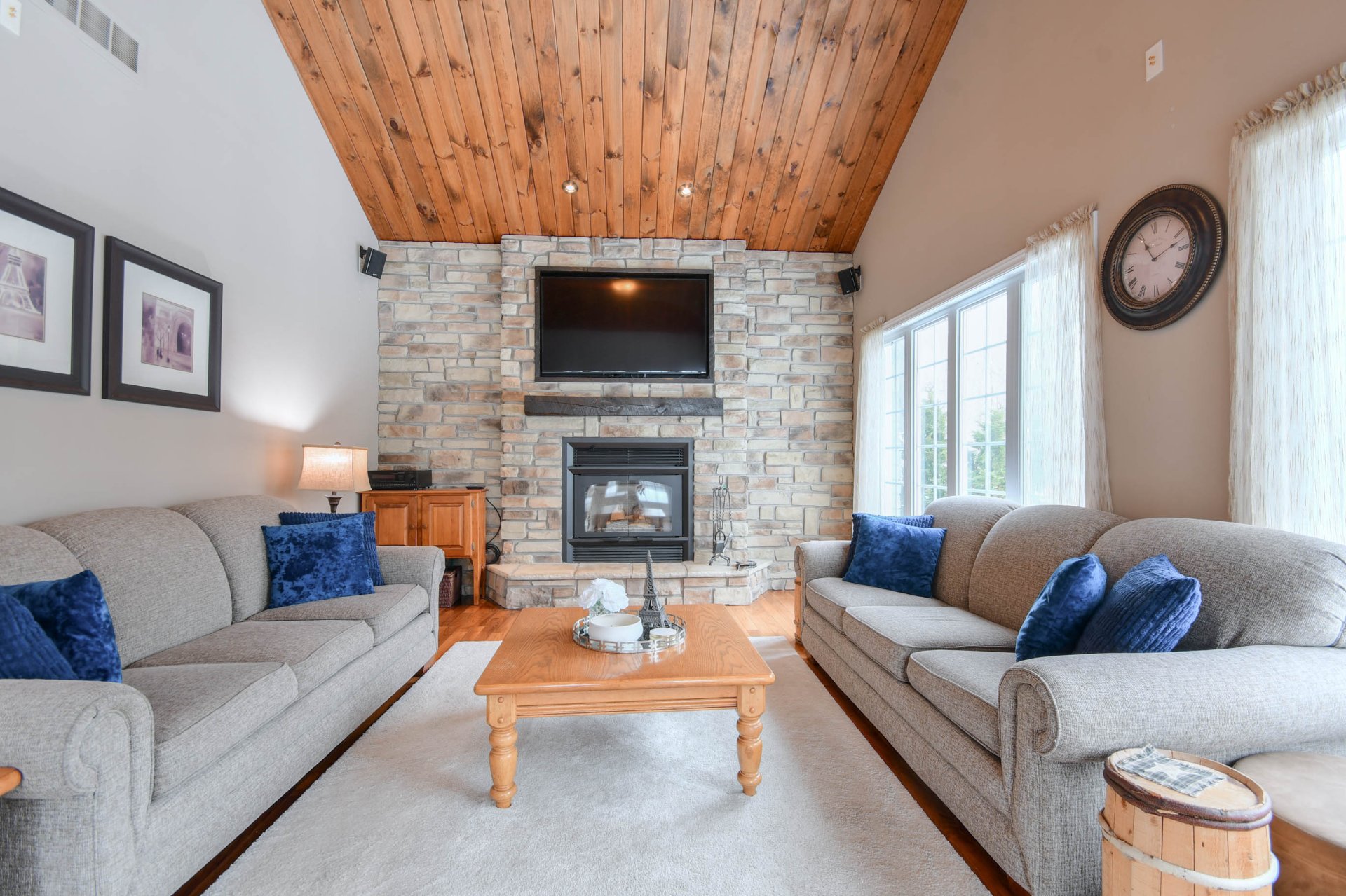 Salon - Plafond cathédrale