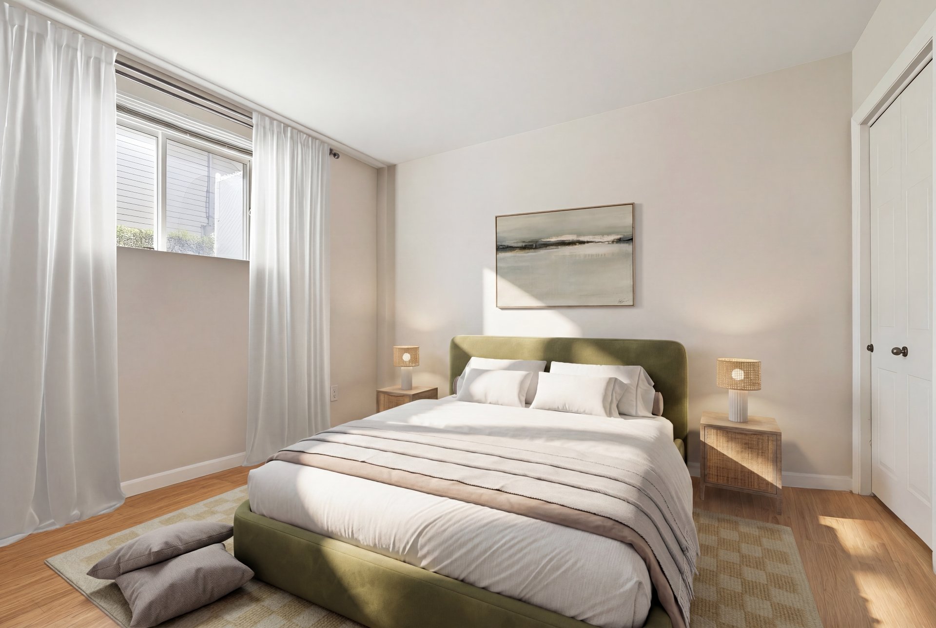 Bedroom - Virtually staged