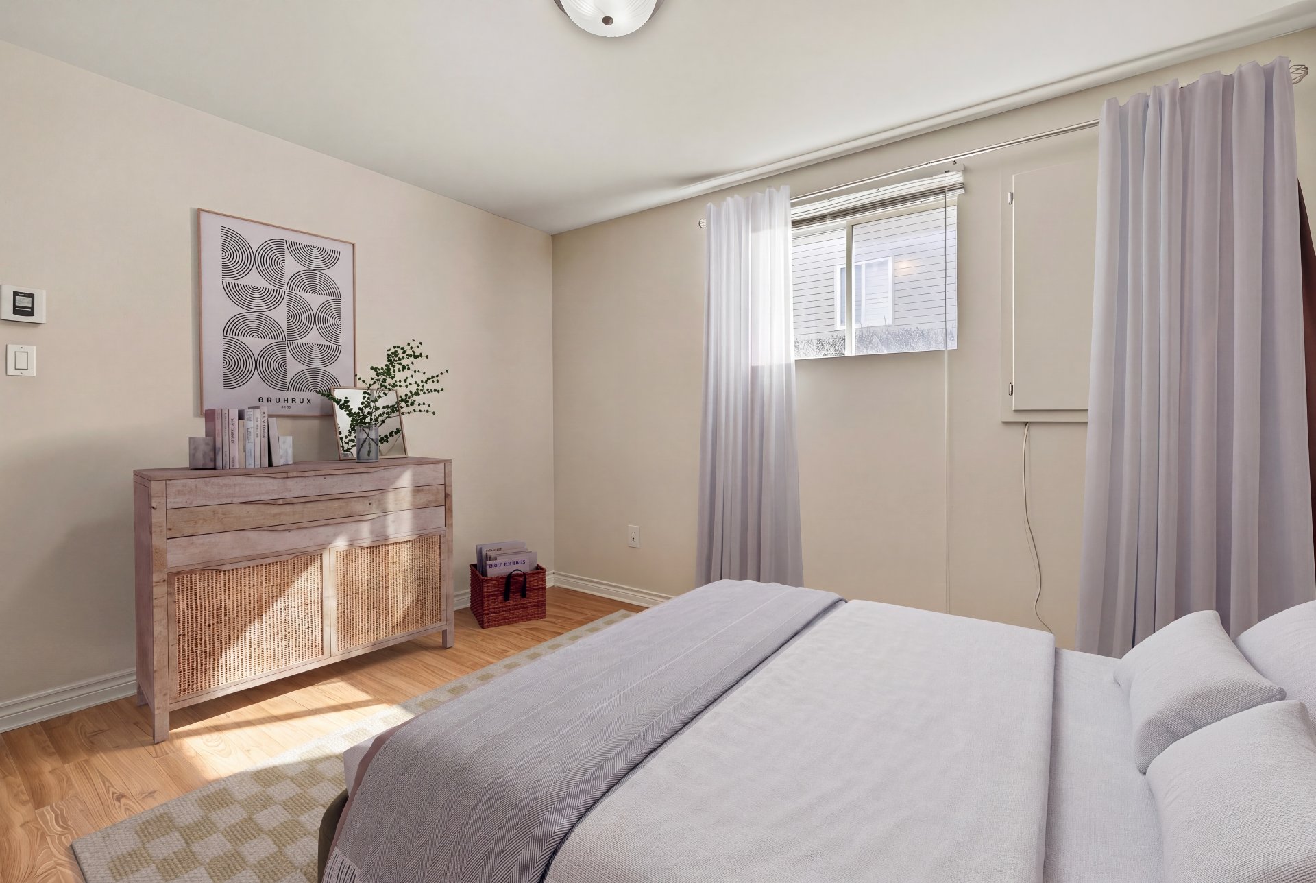 Bedroom - Virtually staged