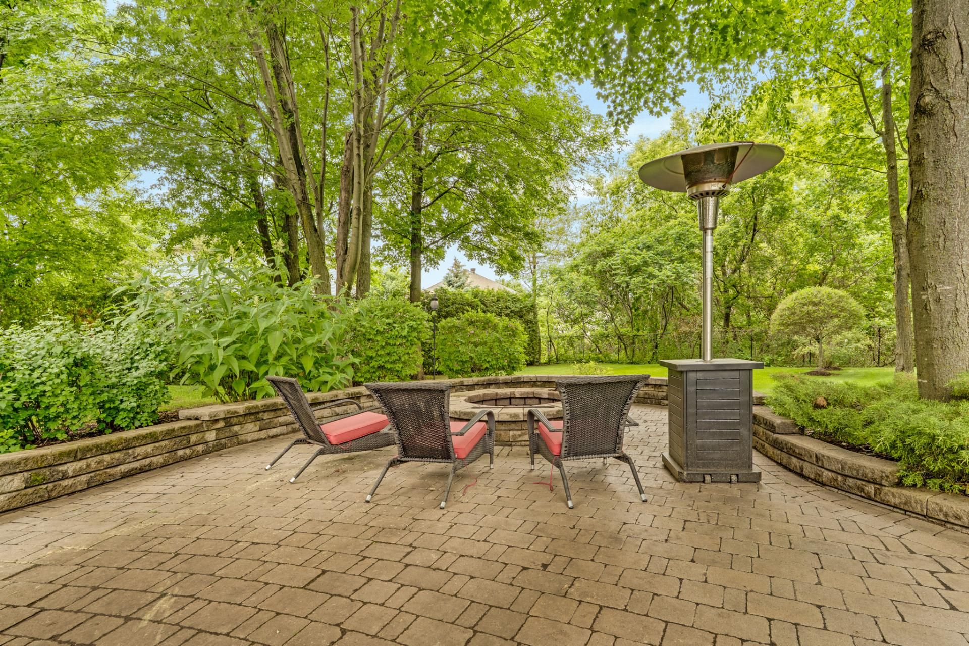 Outdoor lounge area.
