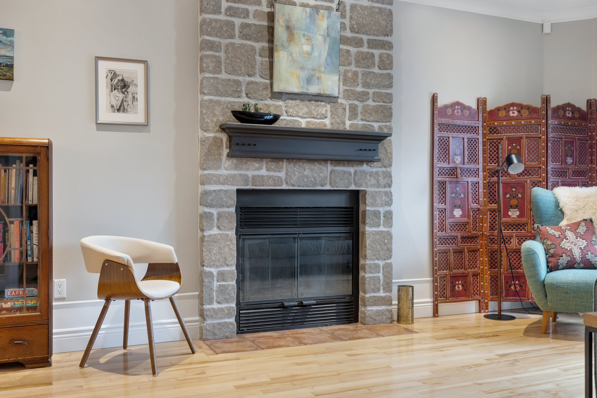 Salon - Foyer au bois