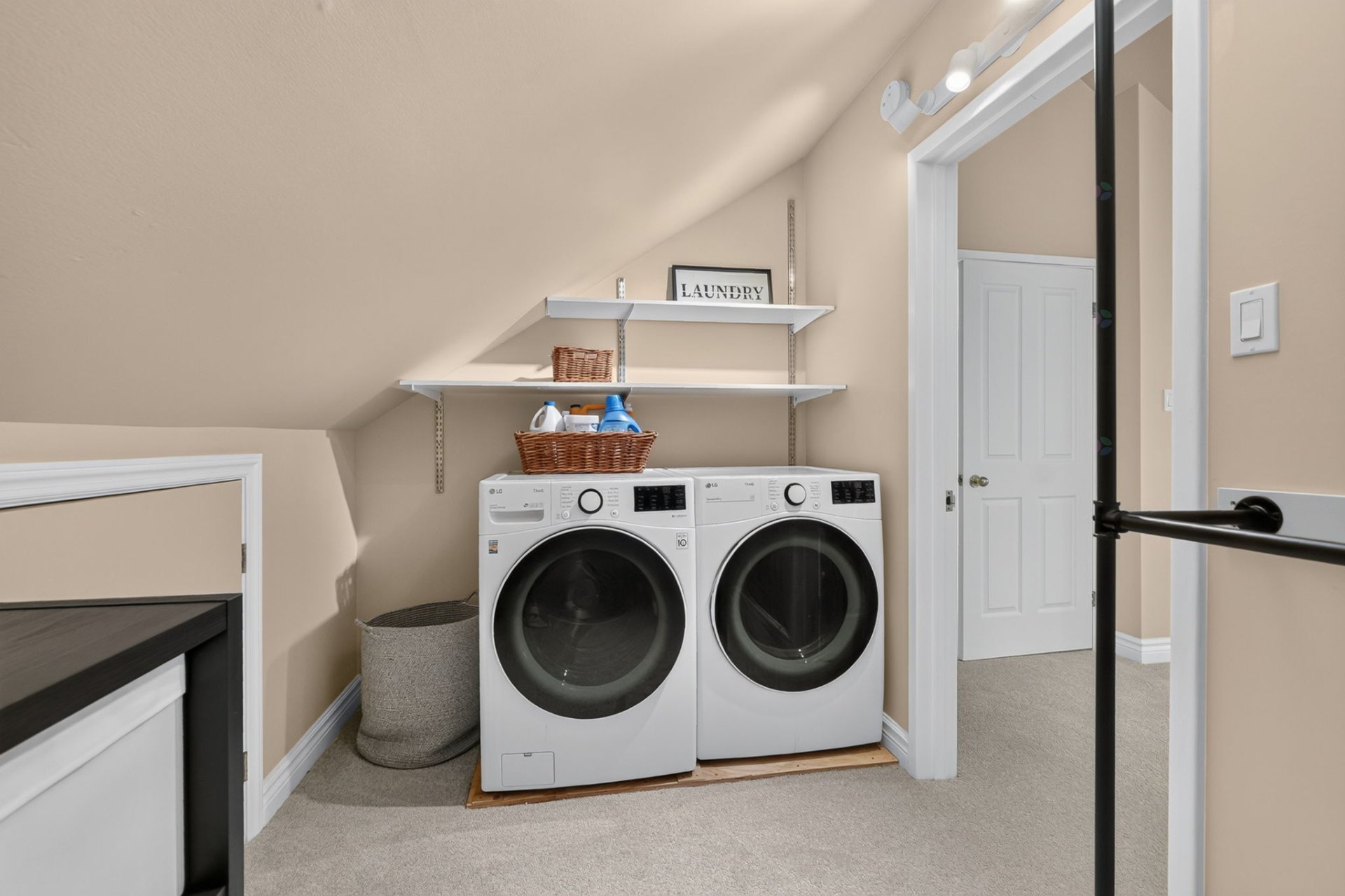Includes washer/dryer