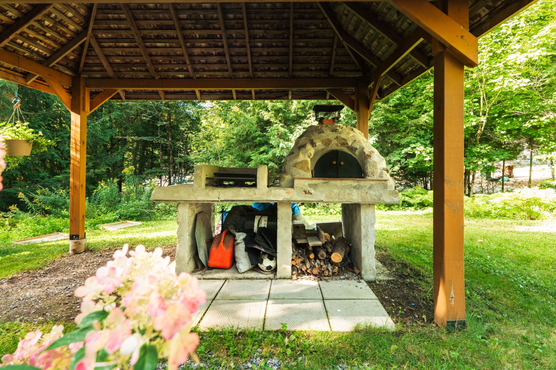 Espace de cuisine extérieur