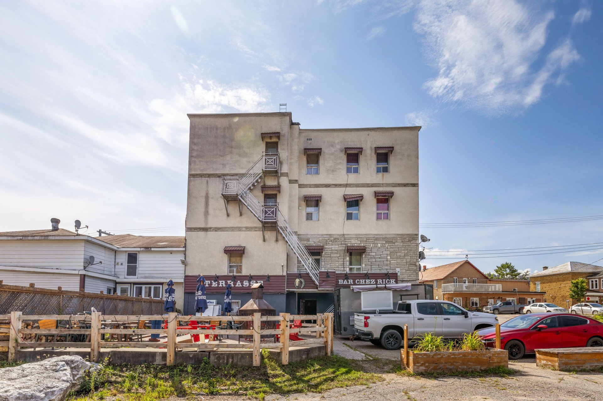 Back facade