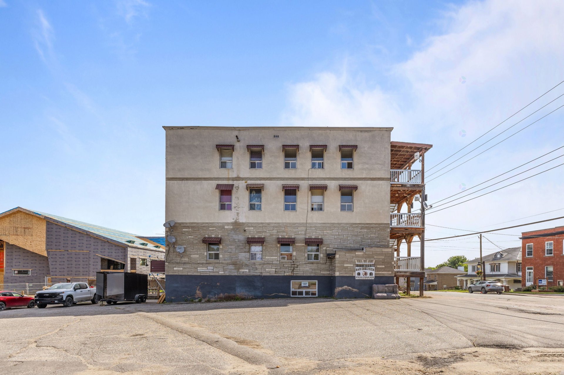 Back facade