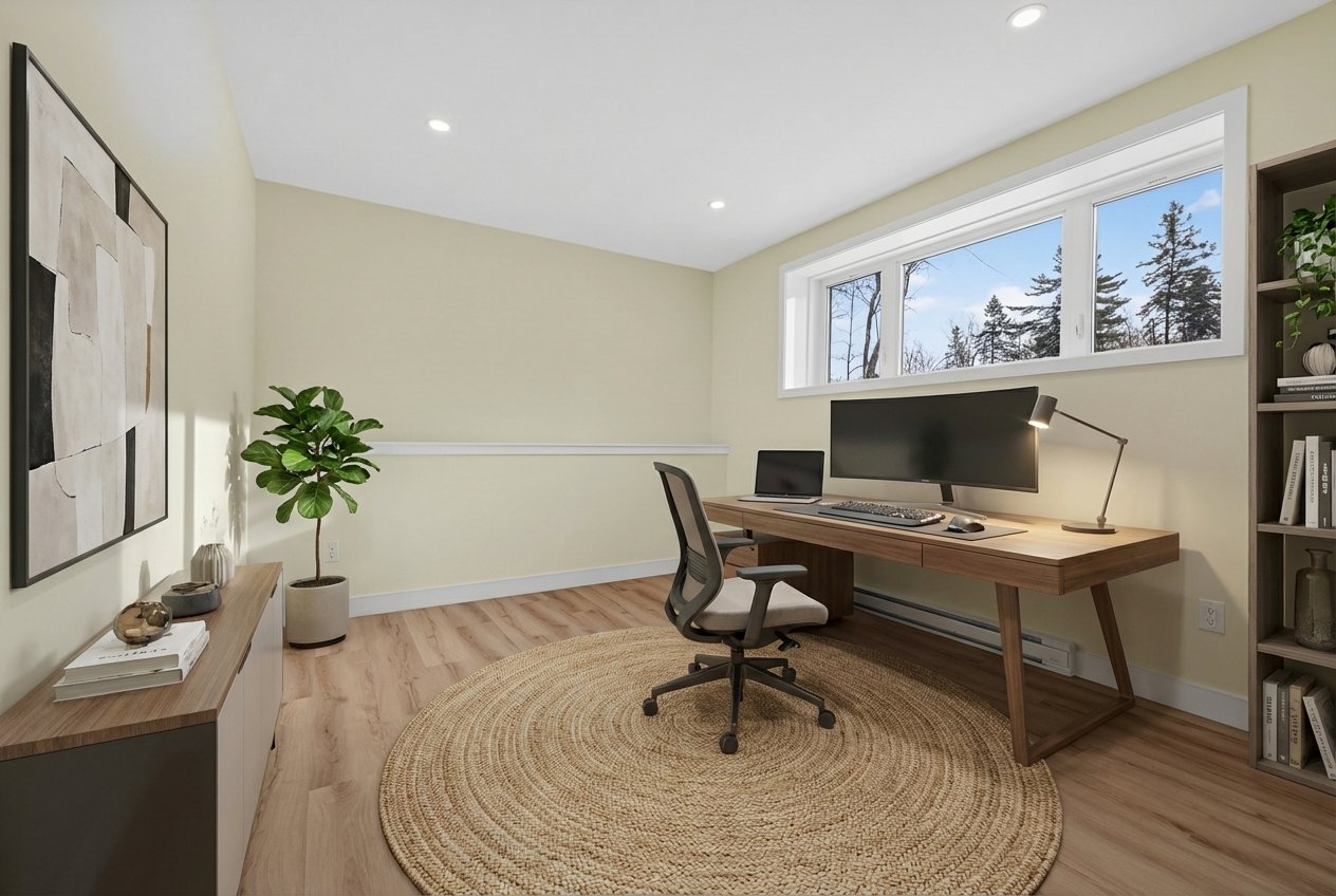 Office - Virtual staging for illustrative purposes only.
