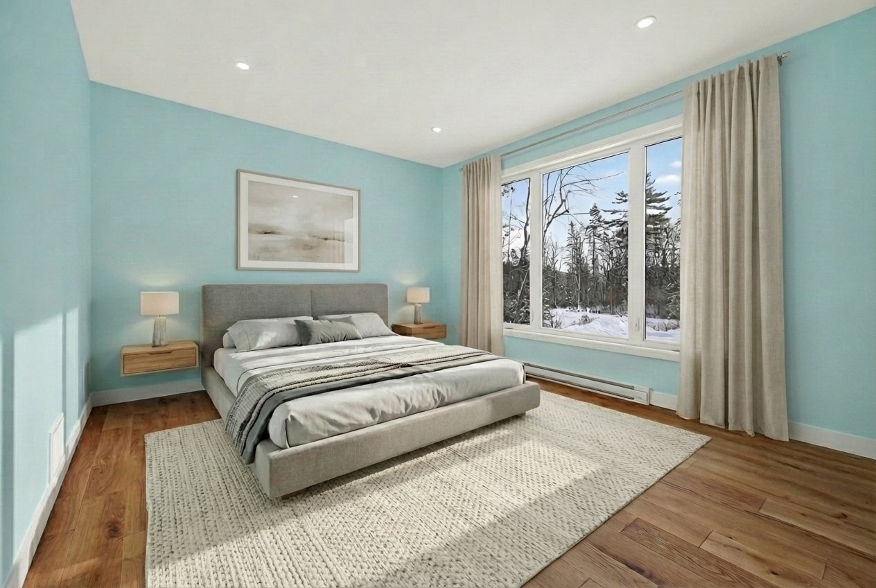 Bedroom - Virtual staging for illustrative purposes only.