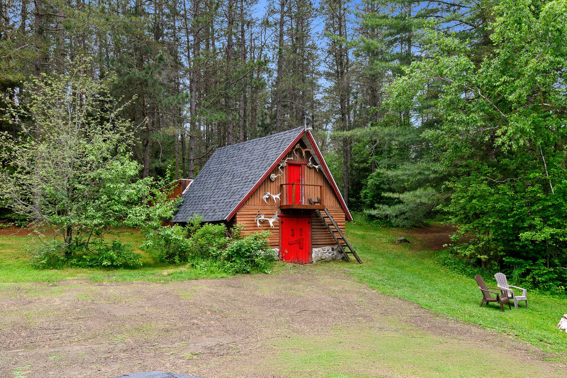 Other - Hunting cabin with a wood-burning stove