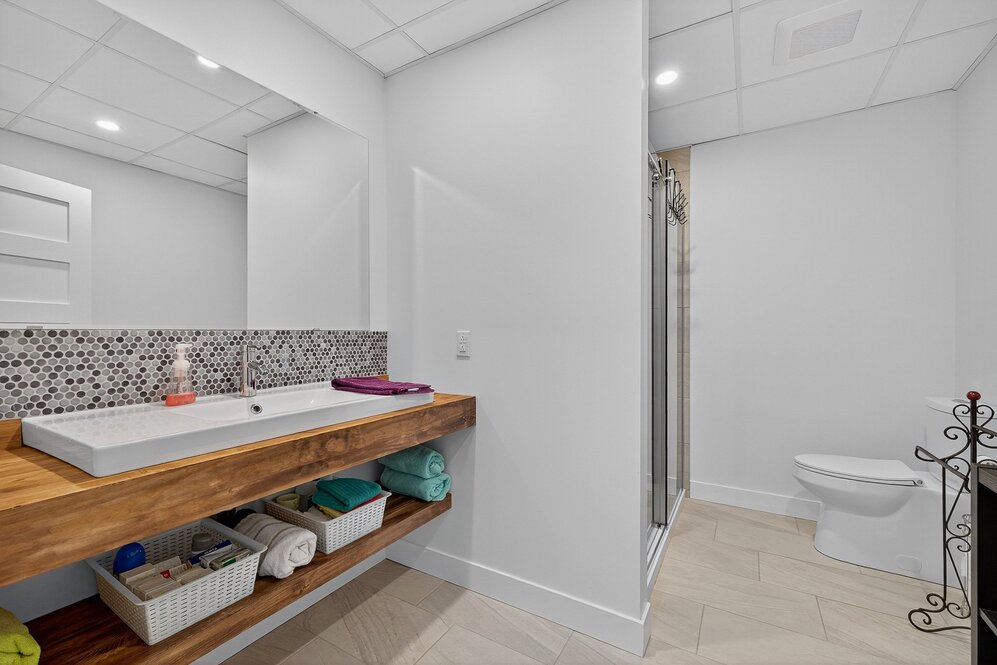Bathroom - Full bathroom in the basement.