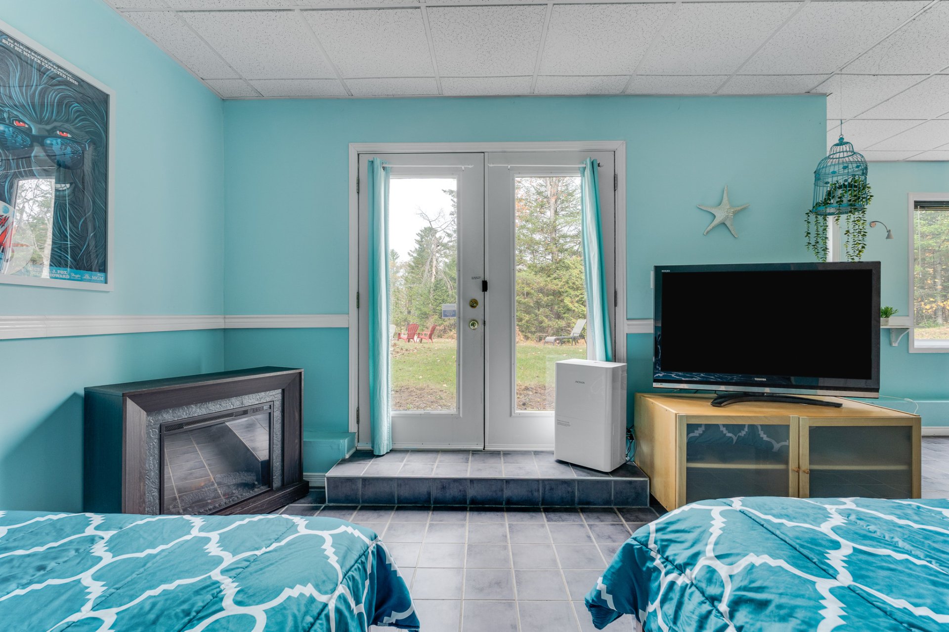 Salle familiale - Sous-sol avec sortie extérieure