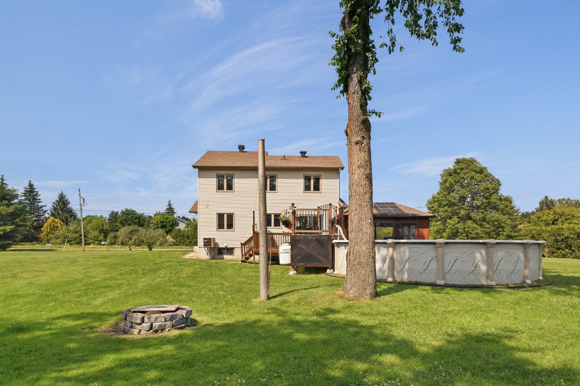 Back facade