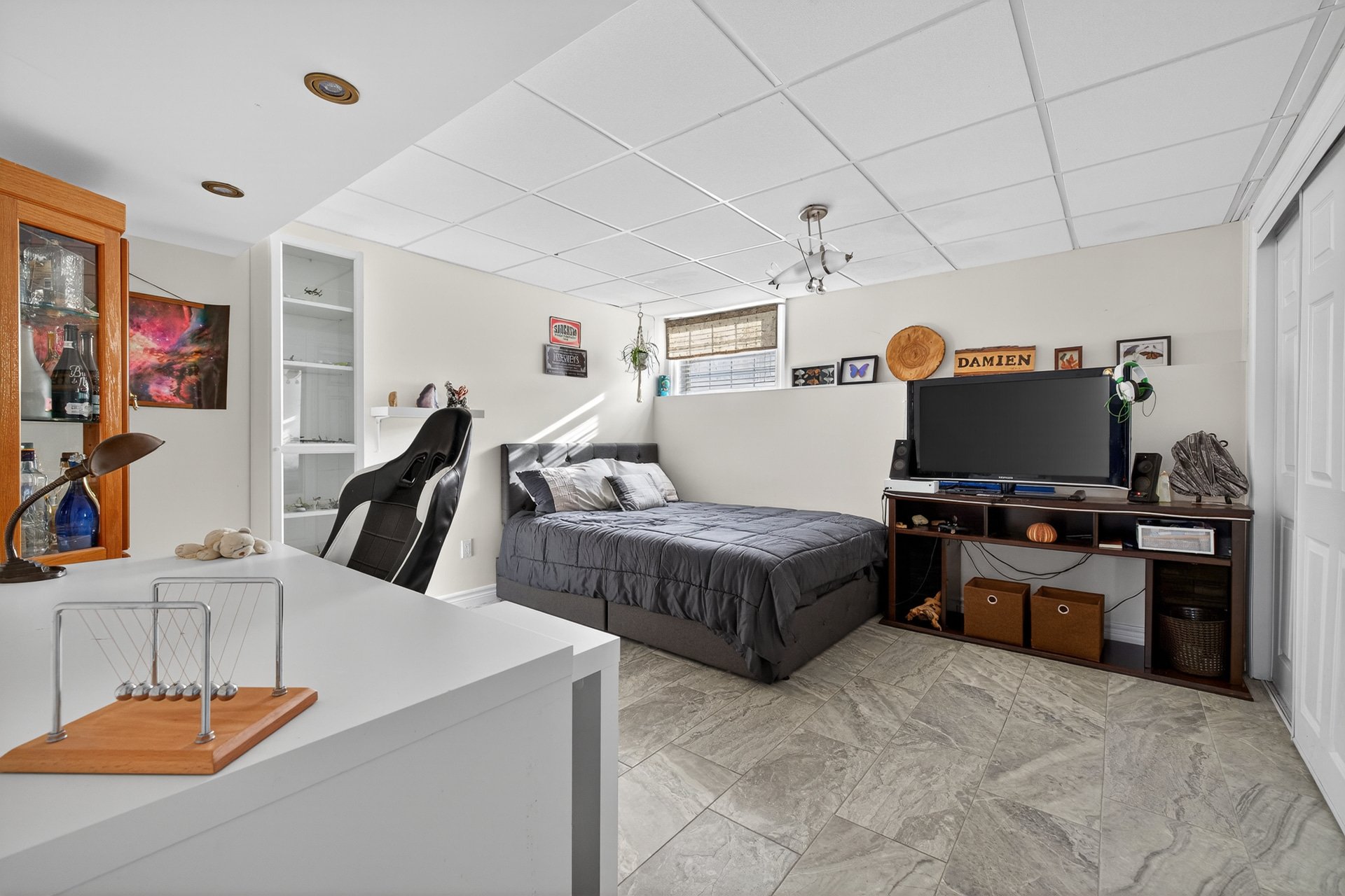 Chambre à coucher - Ss, plancher chauffant