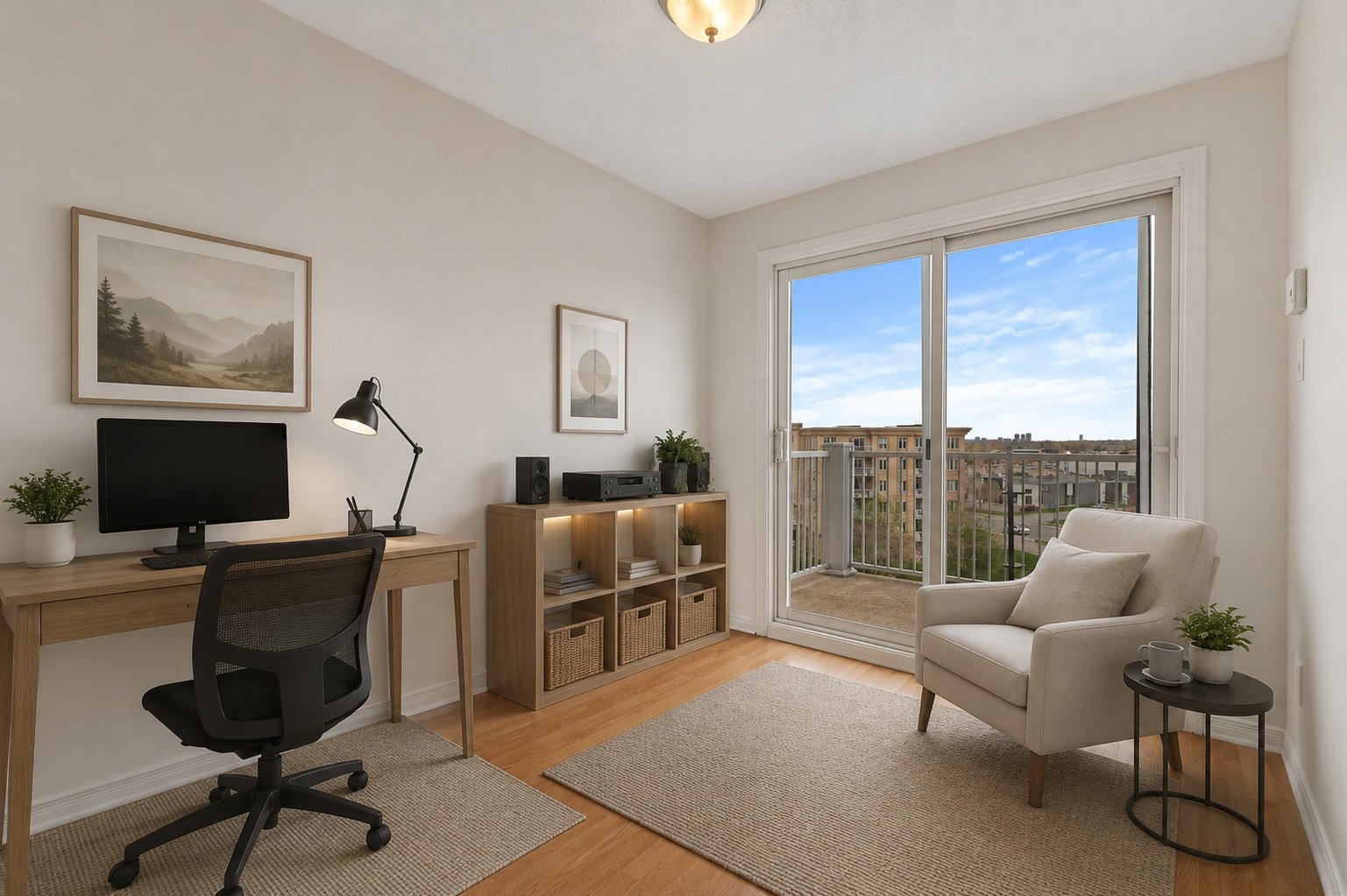 Chambre à coucher - Staging virtuel à titre visuel seulement