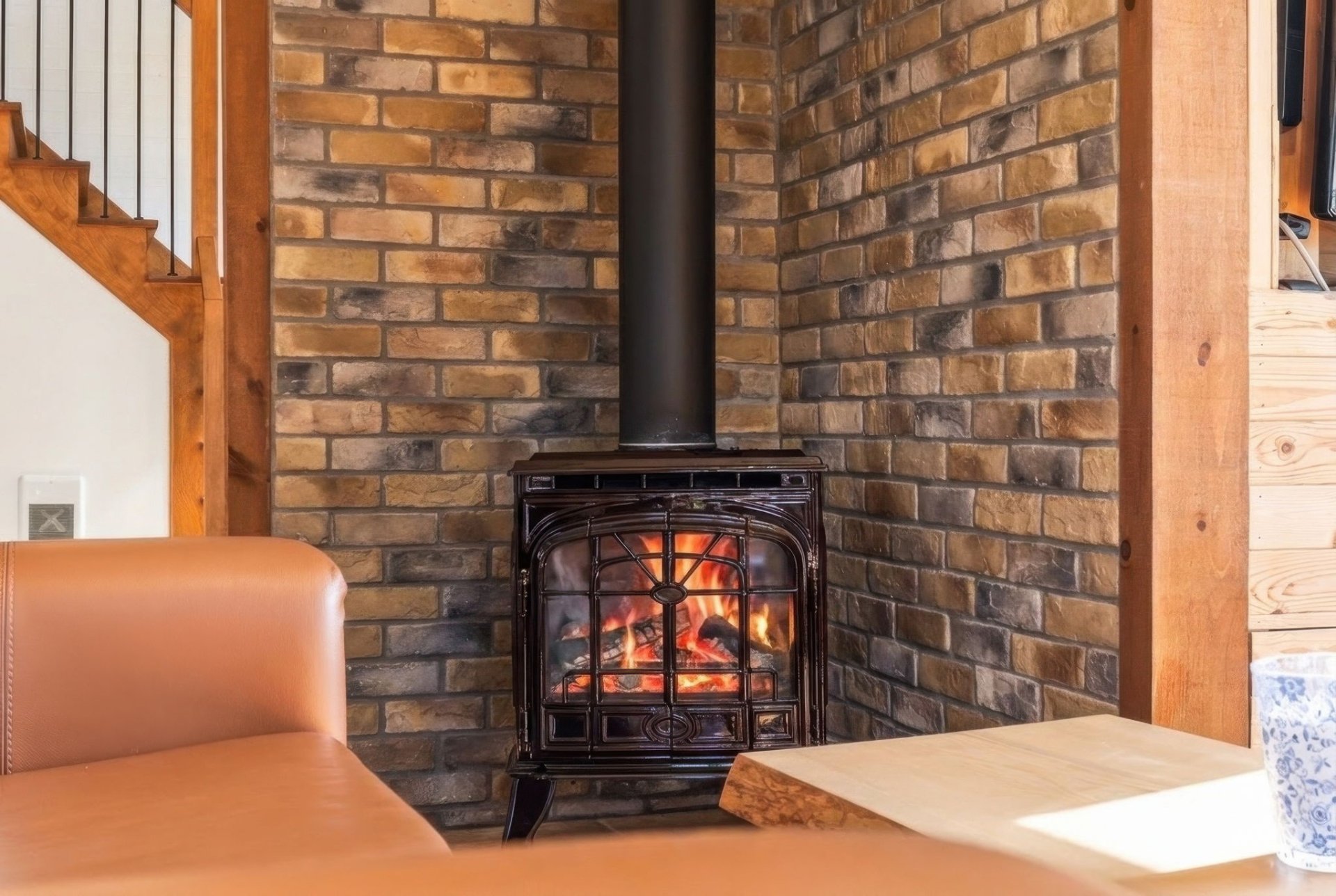 Propane fireplace