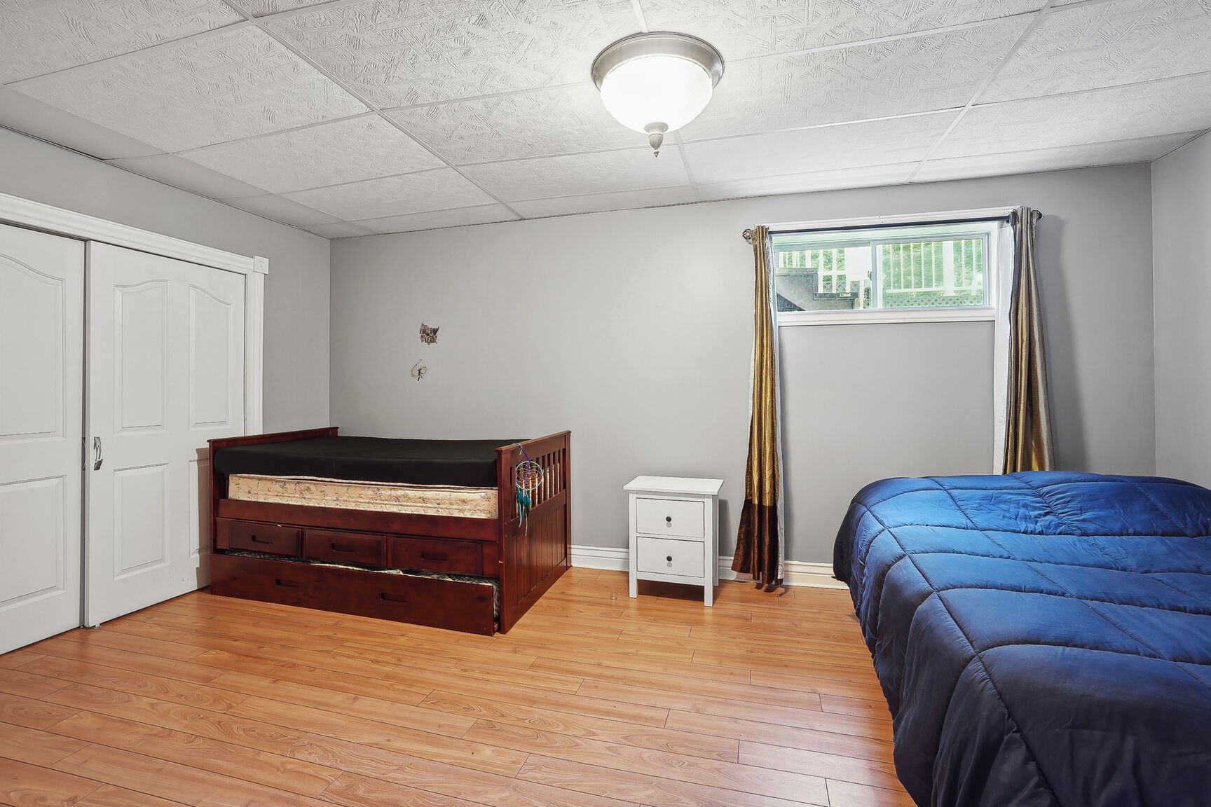 Chambre à coucher - 3ème chambre localisé rez-de-jardins