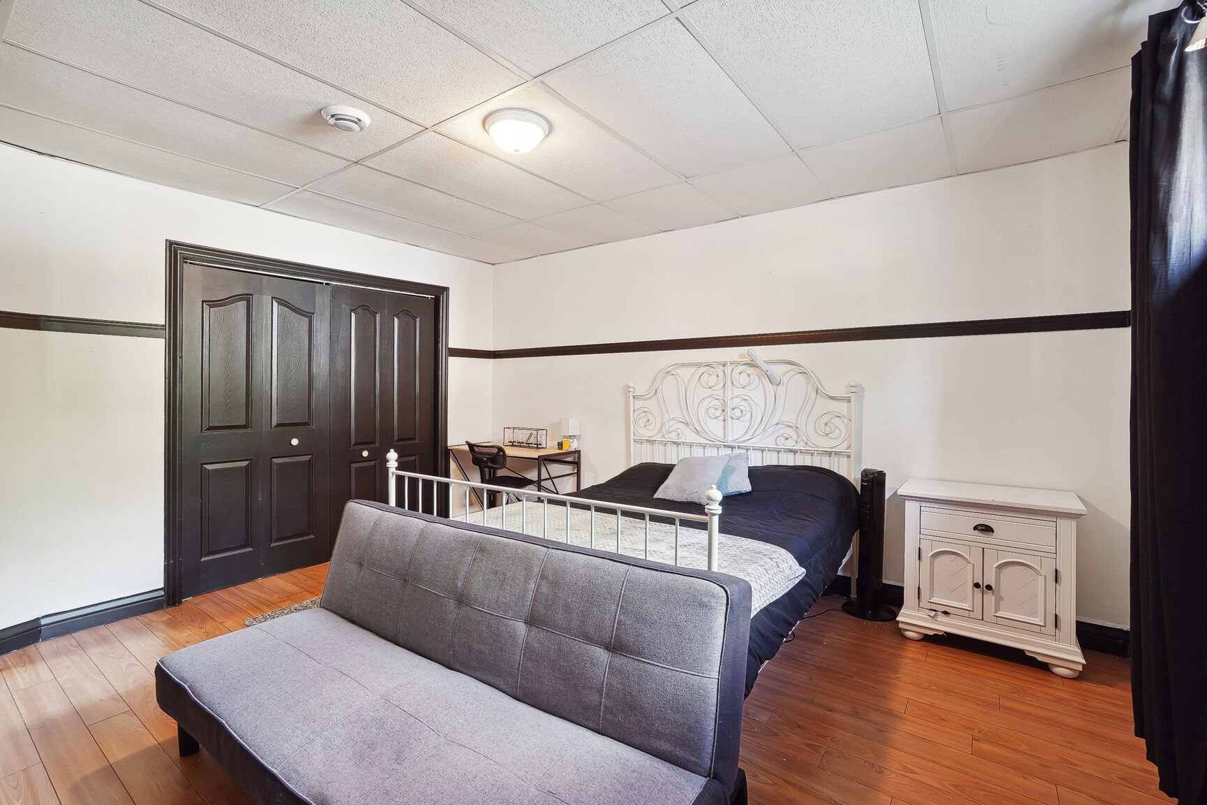 Chambre à coucher - 4ème chambre localisé rez-de-jardins