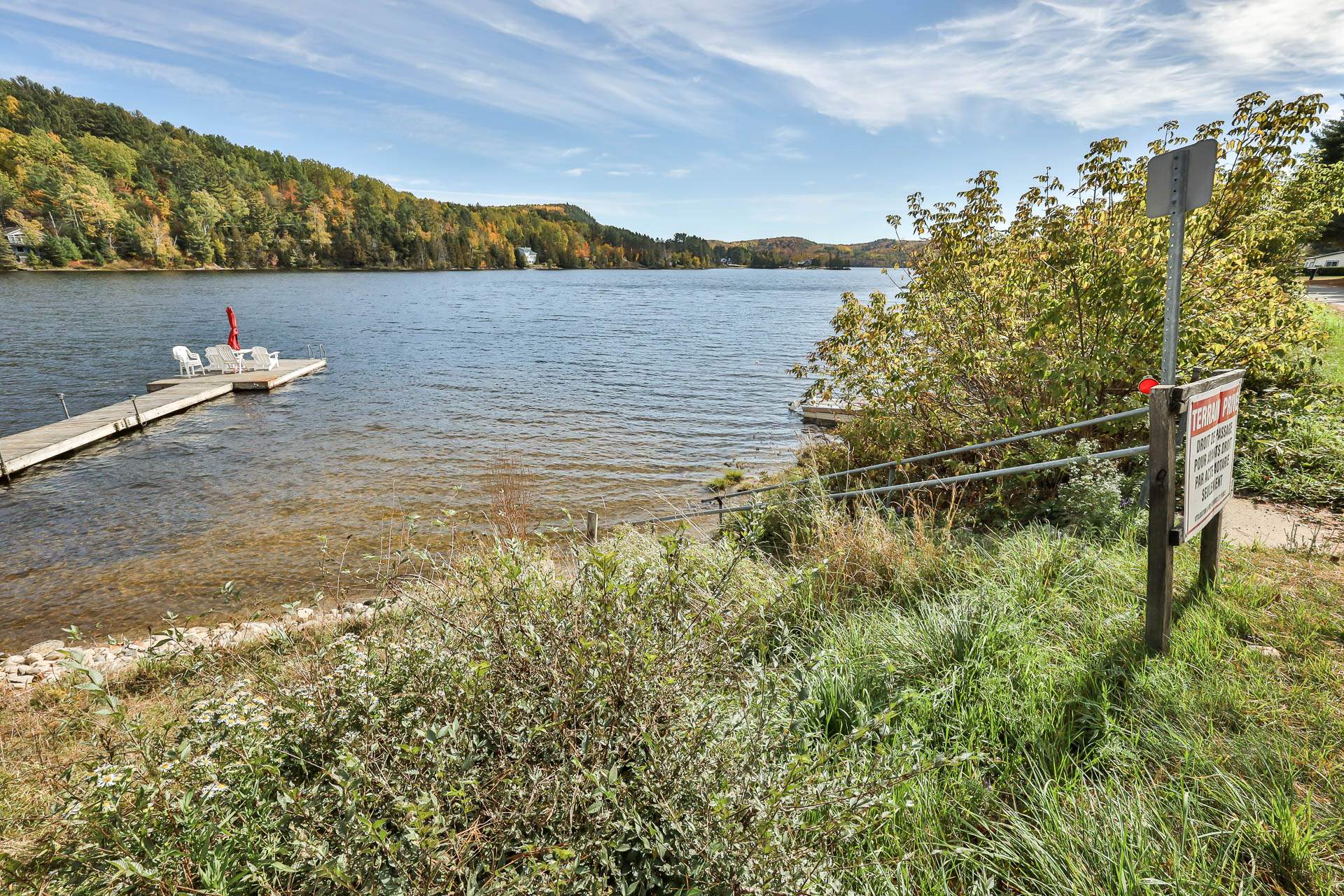 Access to a body of water