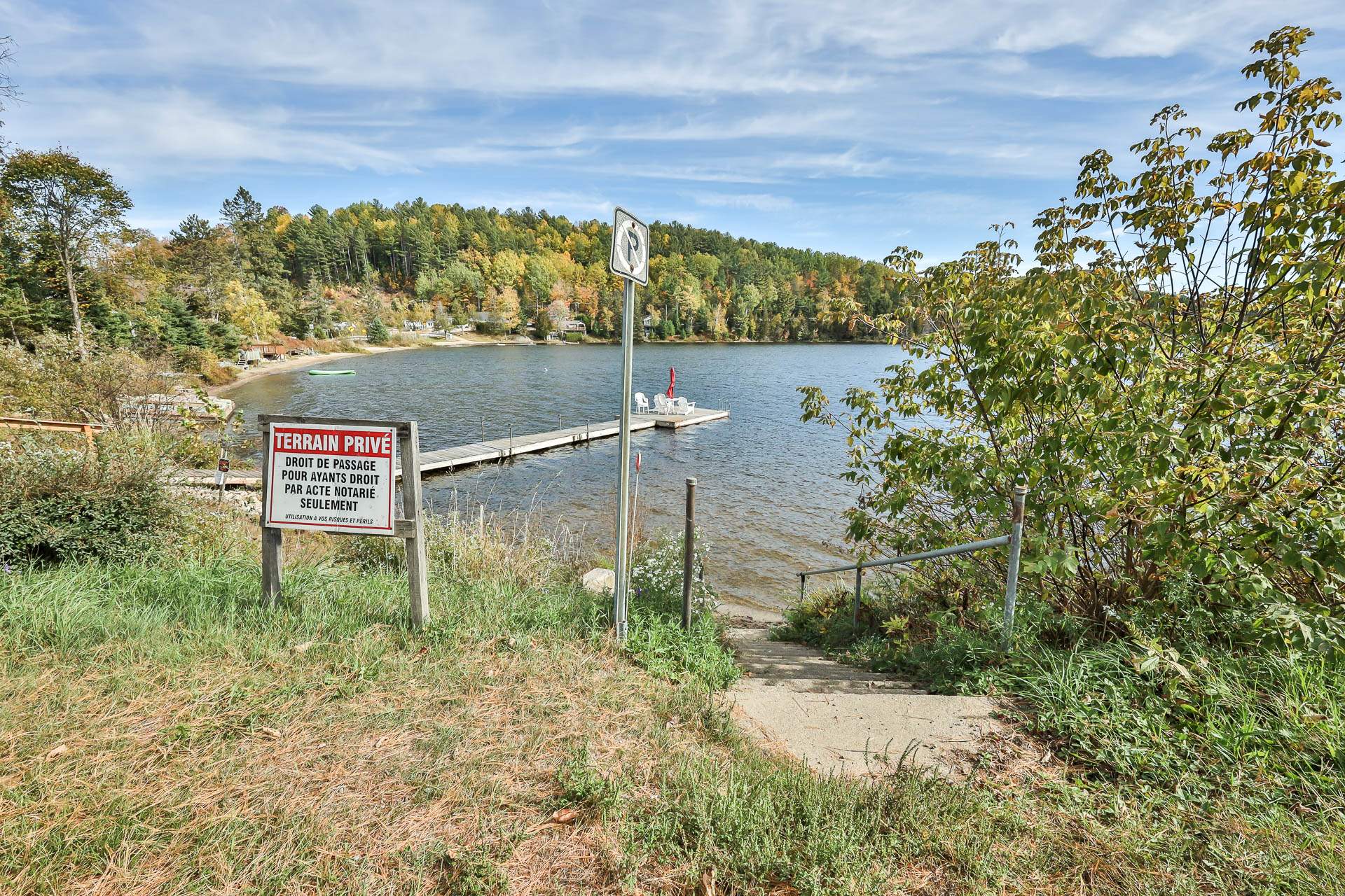 Access to a body of water