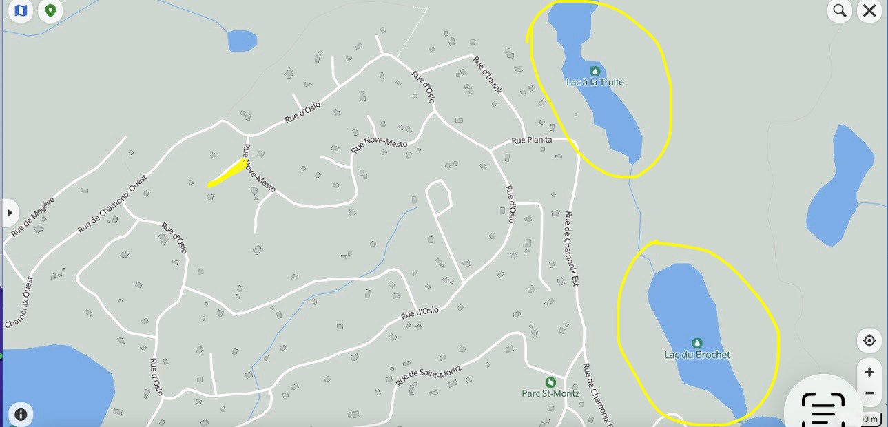 Autre - Carte - Montre Rue de Sapporo et 2 lacs