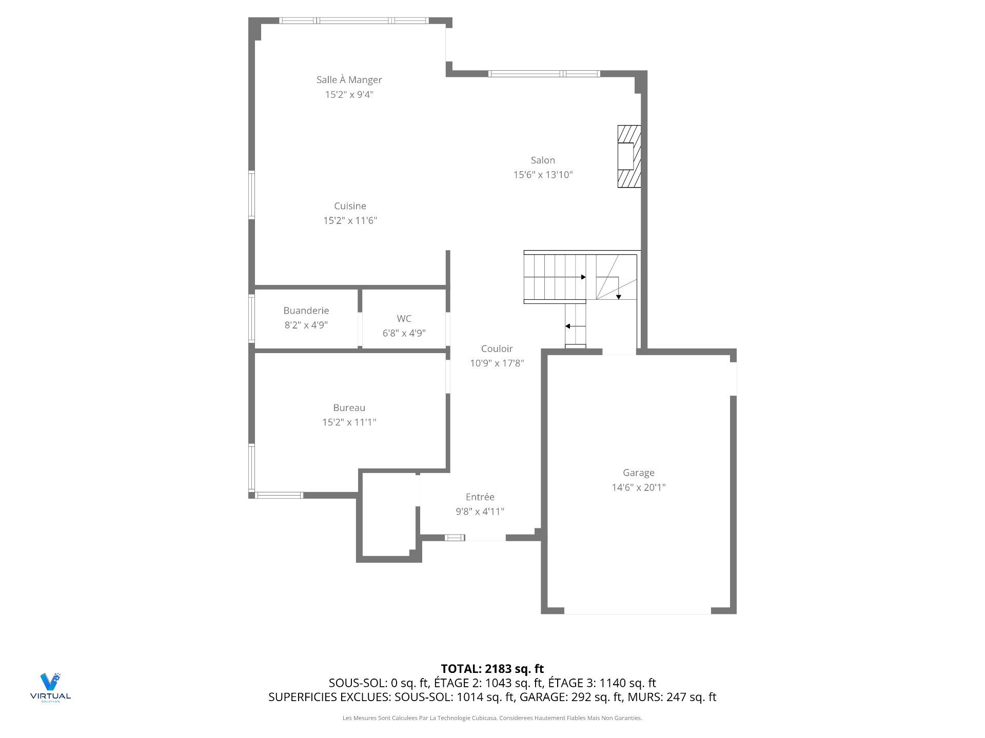 Plan (croquis) - Rez-de-chaussée