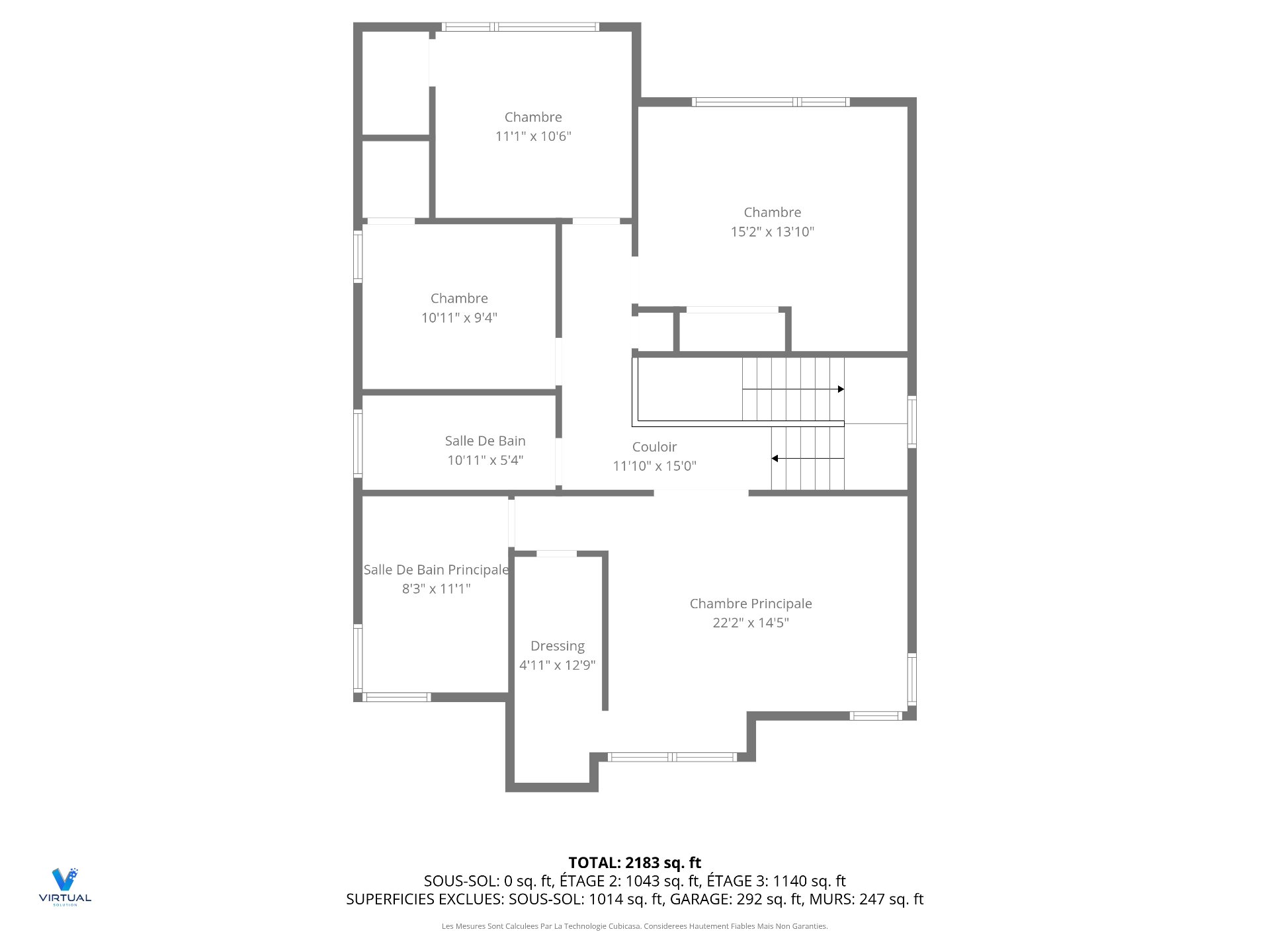 Plan (croquis) - 2ème étage