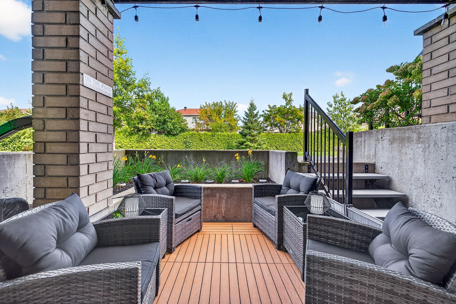 Terrasse - Vue sur l'espace vert