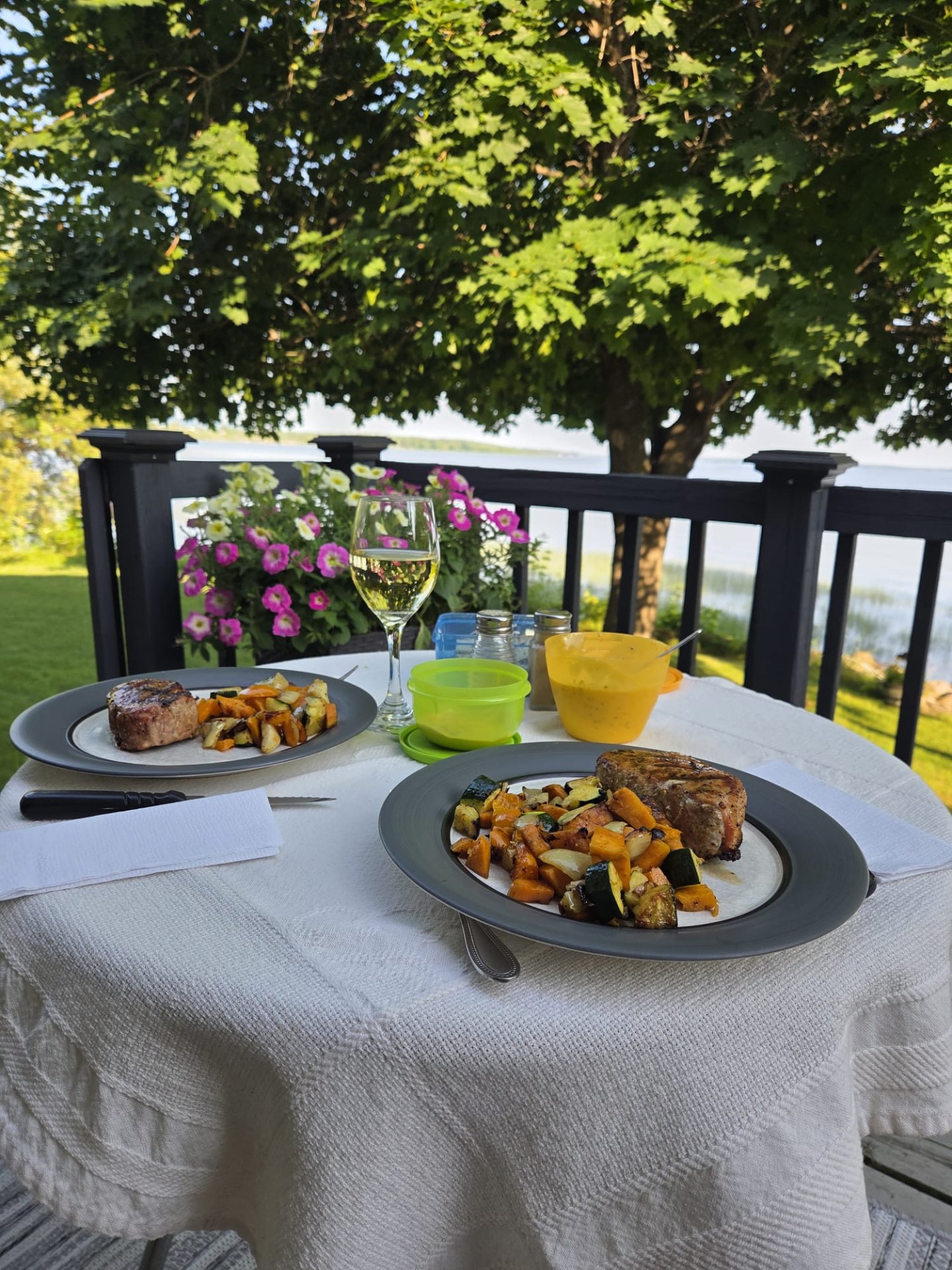 Patio with a view