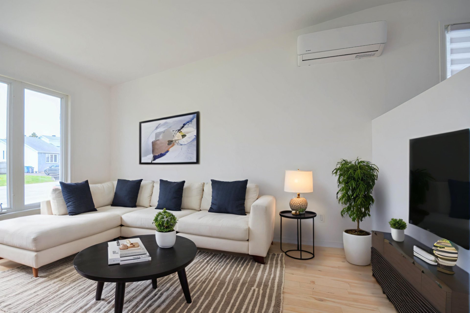 Living room - furnished with artificial intelligence
