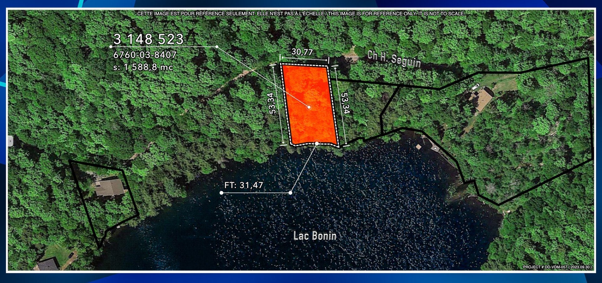 Land/Lot - Aerial view of the lake