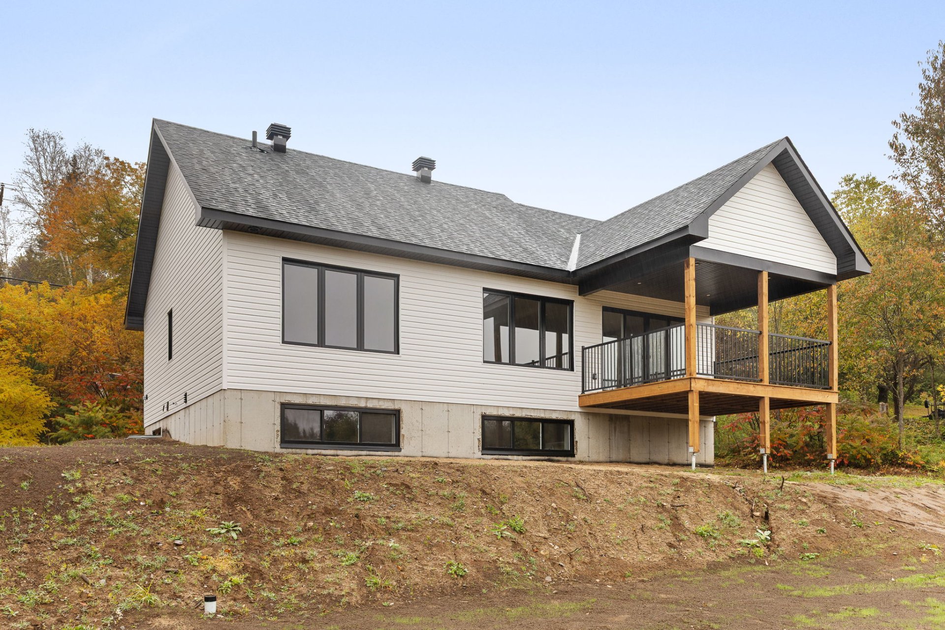 Back facade