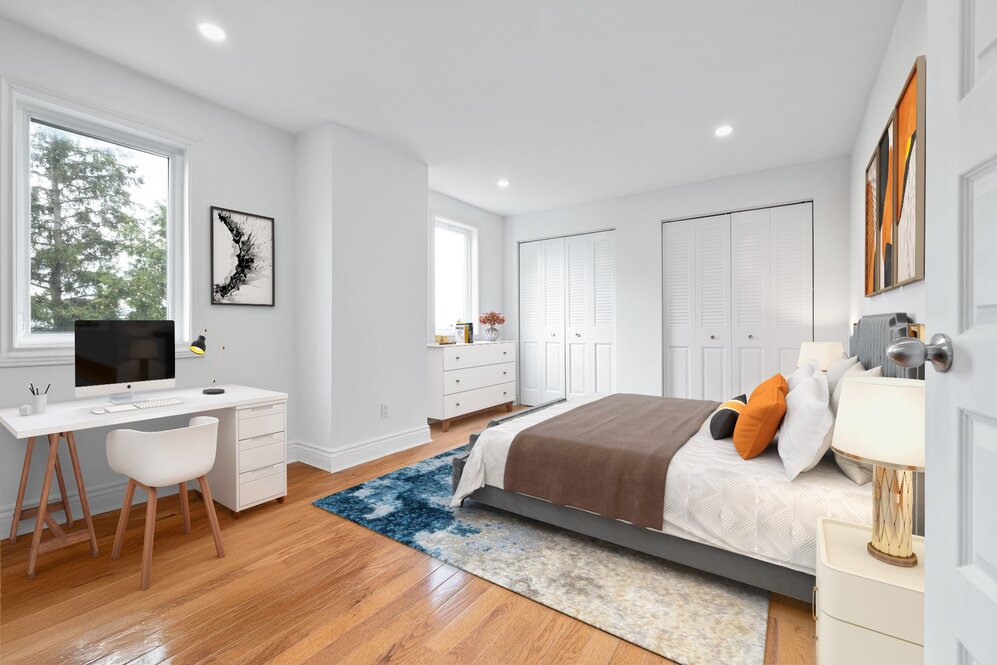 Chambre à coucher - Staging virtuel