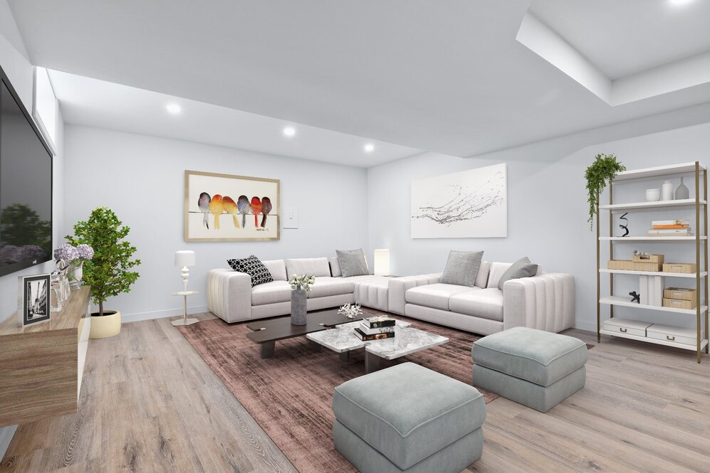 Salle familiale - Staging virtuel