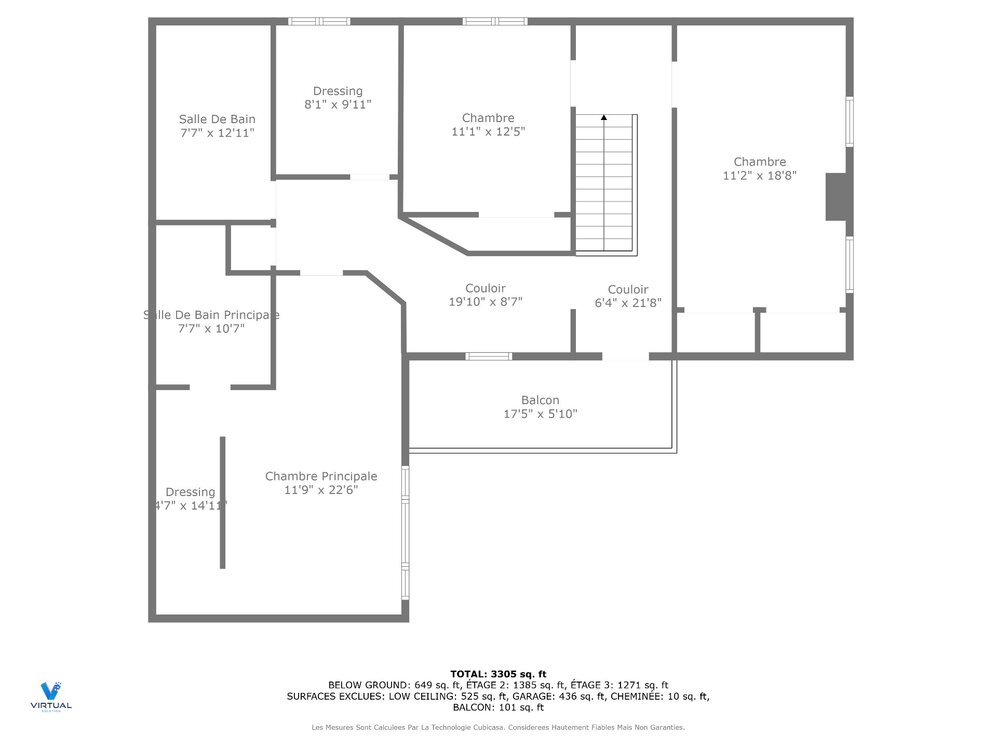 Plan (croquis) - 2ème étage