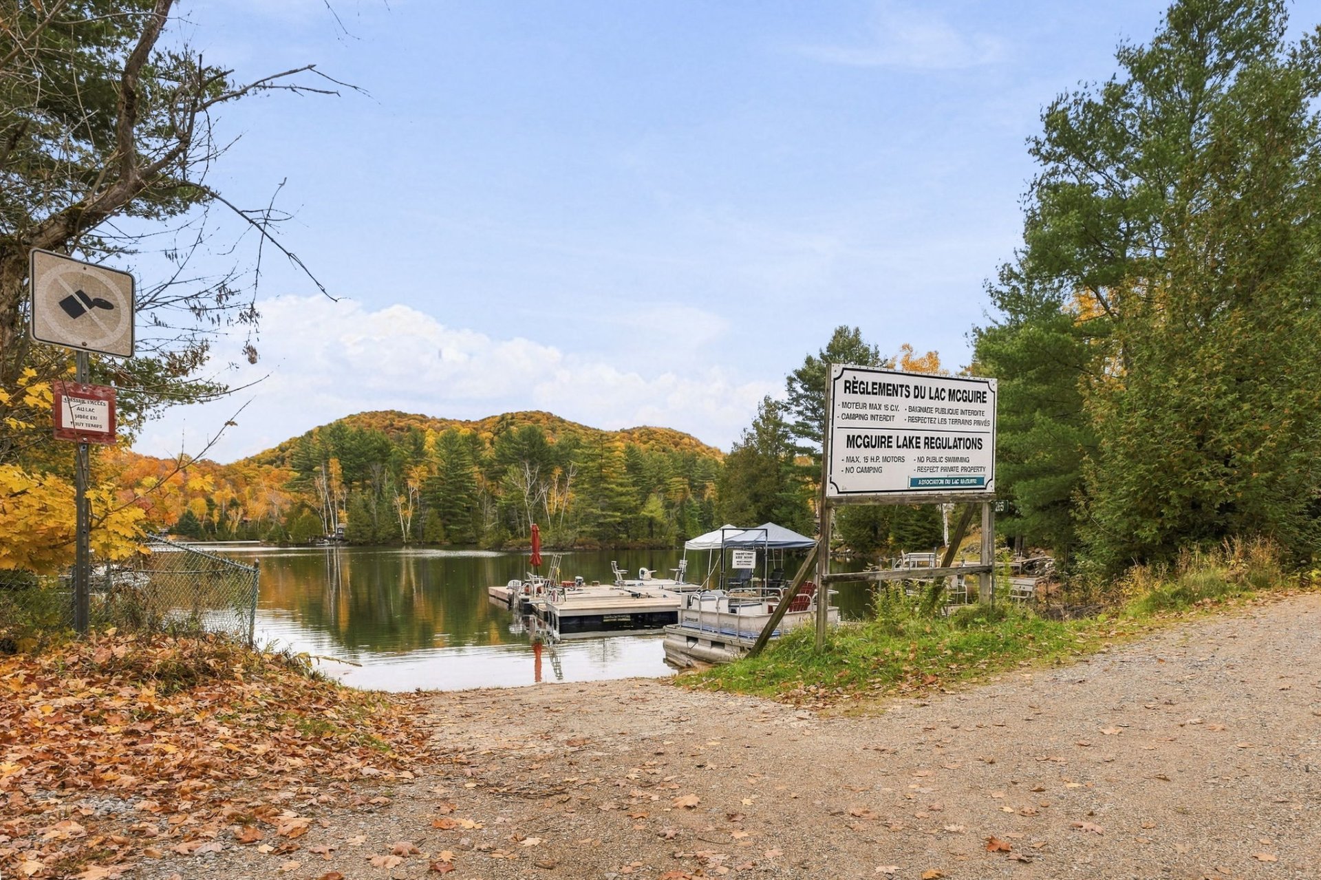 Access to a body of water